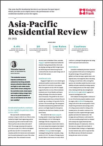 The Asia-Pacific Residential Review for H1 2021 | KF Map Indonesia Property, Infrastructure